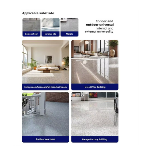 Self Leveling Floor Paint Imitation Marble Paint Household Workshop Cement Floor Paint Outdoor Wear-resistant And Anti Slip