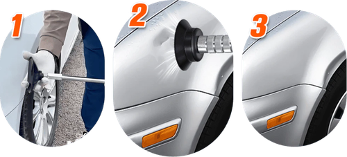 Paintless dent repair pull hammer for automotive body repair