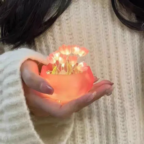 DIY Tulip Night Light – Handmade Book Lamp, Bedside Decor & Romantic Gift for Qixi Birthdays