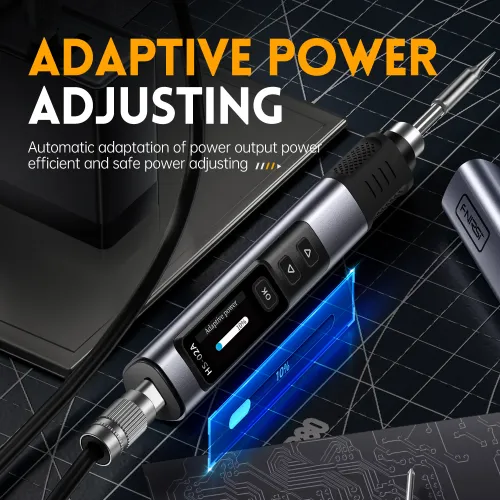 HS-02 Protable Heat Toolbox Kit 100W Power Adjustable Temperature Quick Heating Repair Equipment 100-450℃ for DIY Repair