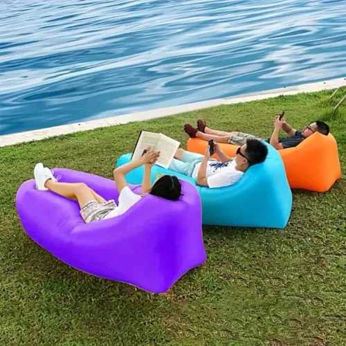 Inflatable sofa bag Portable camping sofa mattress Music festival recliner Outdoor mat Air cushion Beach lounger