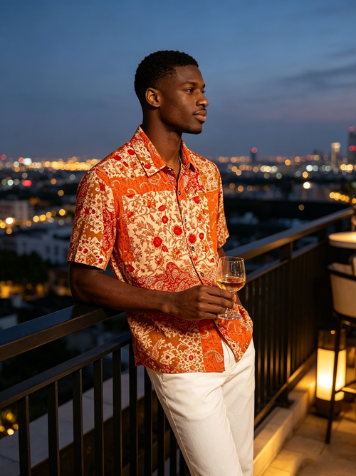Advanced men's short sleeved shirt