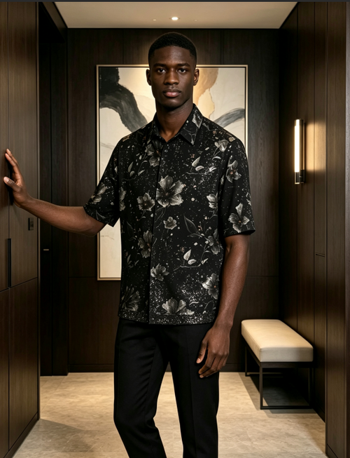 Luxury Sparkle Men's Dress Shirt