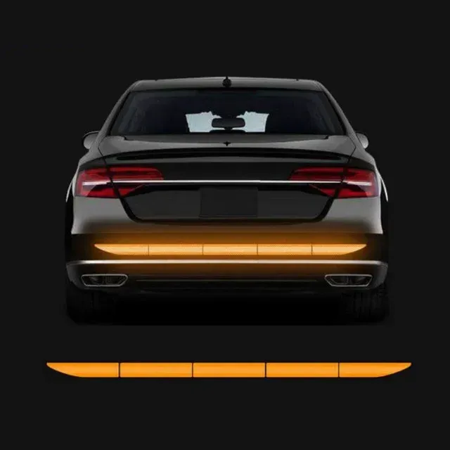 5PCS Car Sticker Reflective Warning Safety Tape Anti Collision Warning Reflective Stickers Automobile Trunk Reflectante Accessories