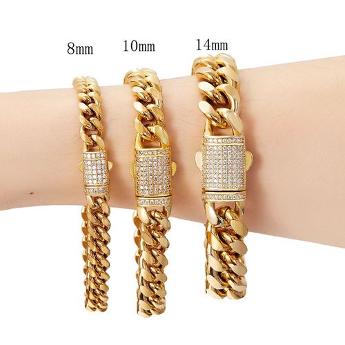 Men's 18K stainless steel bracelet