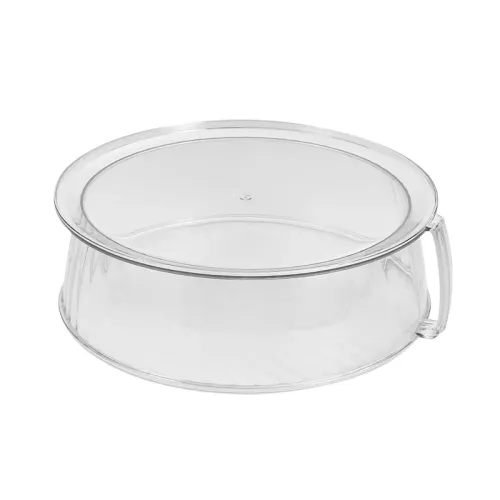 10inch Microwave Food Cover Serving Plate Cover Microwave Splatter Cover Transparent With Handle Fresh Keeping Microwave Cover