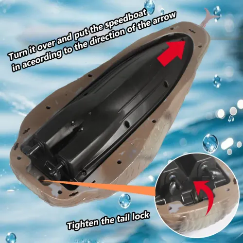 2.4G Simulation Crocodile Remote Control Boat Speedboat Prank Decompression Funny Animal Remote Control Boat