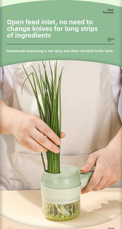 Gatling-style Electric Handheld Chopper – Multifunctional Vegetable Cutter