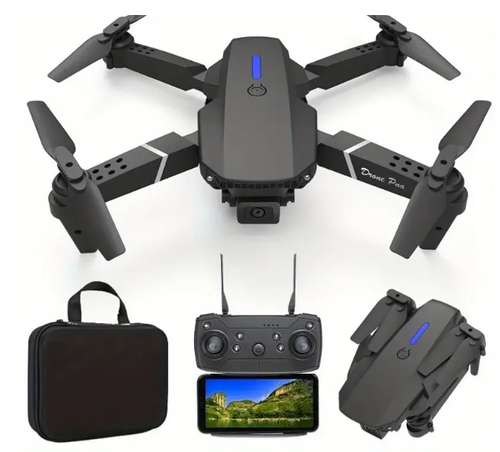 E88Pro RC Drone 4K Professinal With 3 Battery 1080P Wide Angle HD Camera Foldable Helicopter WIFI FPV Height Hold Gift Toy