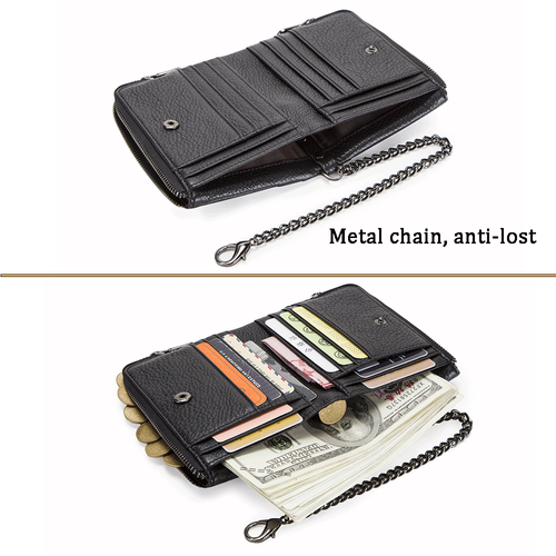 Cowhide multifunctional wallet passport bag travel ticket storage passport holder