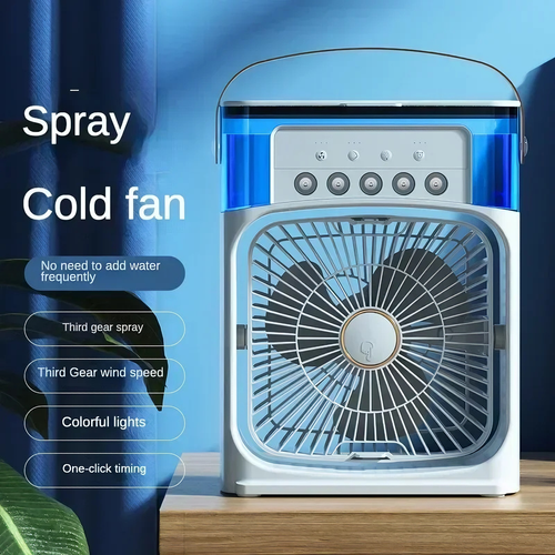 Super cooling desktop small fan spray air conditioner
