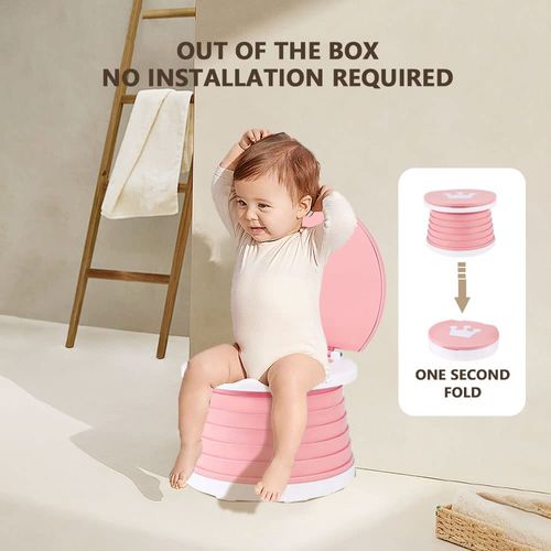Foldable Retractable Children's Potty Chair Washable Portable Emergency Toilet Plastic Foldable Toilet