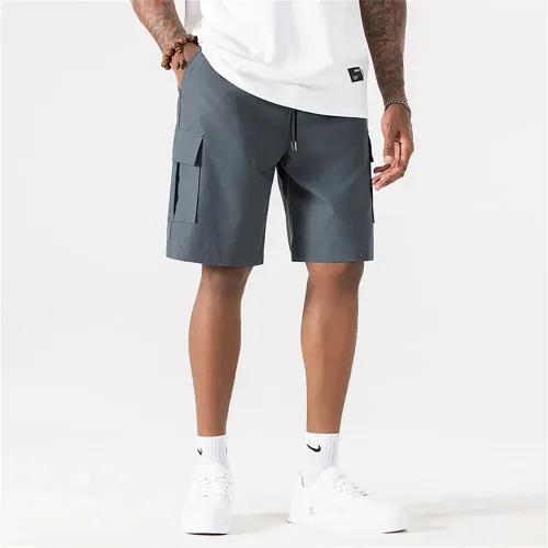 Men's Multi-Pocket Work Shorts Heavy Duty  Shorts Summer   Trousers with Utility Pockets