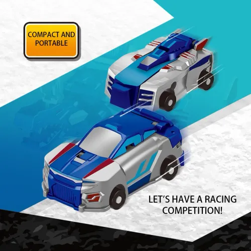 Unicorn Transformer Magic Transformation Super Combination Car Toy 2 In 1 Kids Magnetic Collision Transforming Car Diy Toy