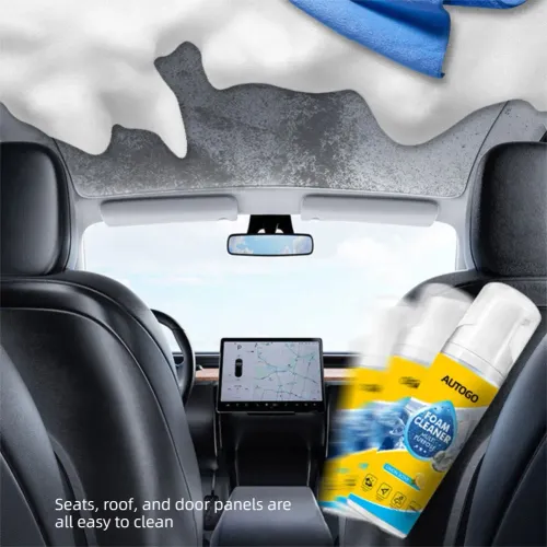 150ml Multipurpose Foam Cleaner For Car Interior Foam Cleaner  Leather Seats White Shoes Stain Remover Non-Rinse Foam