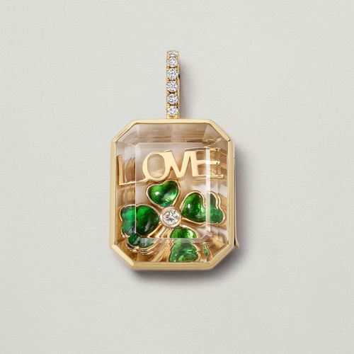 Heart-shaped Pendant Necklace Open and Close Transparent Box Accessories Unique Gift