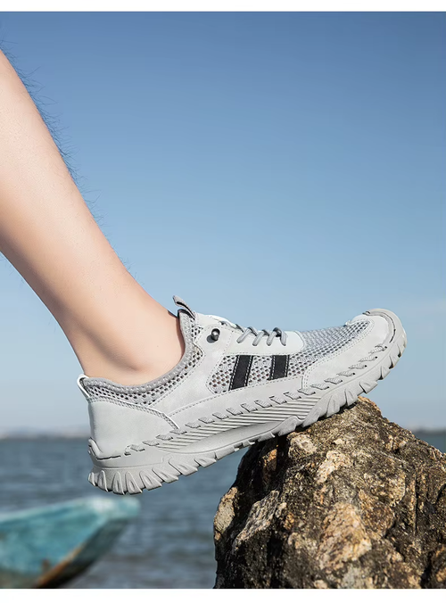 Breathable Men's Flat-Soled Sports Shoes for Summer