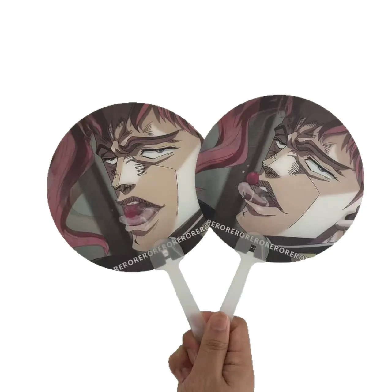 Kakyoin fan JOJO Kakyoin eating cherry blossoms transparent changing grating fan portable peripheral objects