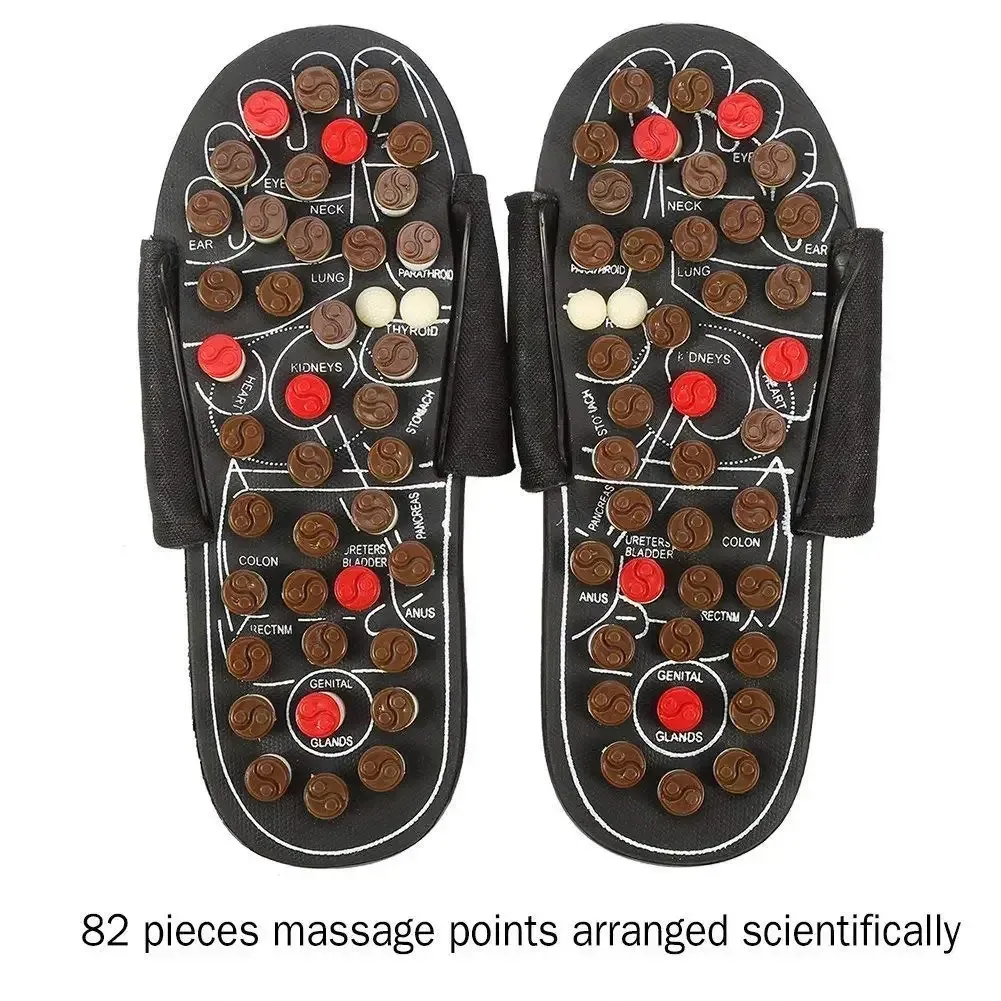 Foot Massage Slippers Silicone Sole Activation With Elastic Rubber Bumps Summer Sandals Suitable For Office Or Home Use