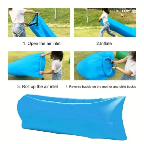 Inflatable sofa bag Portable camping sofa mattress Music festival recliner Outdoor mat Air cushion Beach lounger
