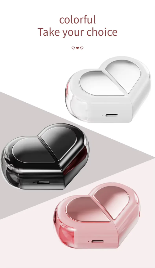 ❤️Early Valentine's Day Sale ❤️Heart Shape Wireless Noise Cancelling In-Ear Gaming Headset with LED Touch Control