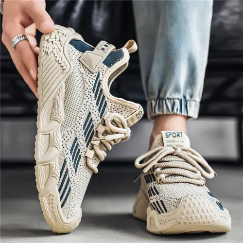 New Ice Silk Casual Sports Shoes Breathable Technology Trendy Sports Shoes Men's Shoes Breathable Mesh Shoes
