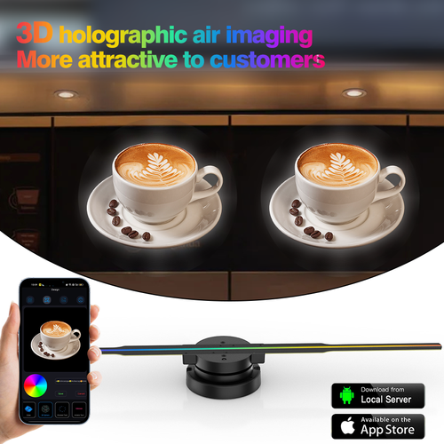 3D holographic projector LED animation advertising display equipment product