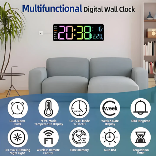 DigitalClock Large LED Screen Display Digital Clock