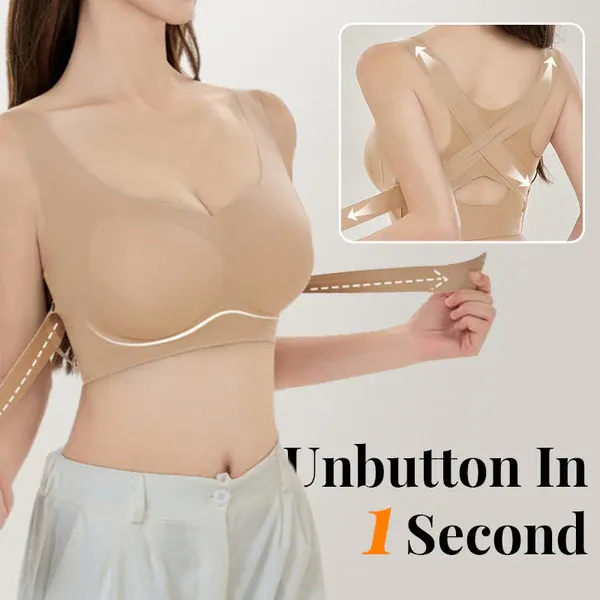 💕Women's Cozy Seamless Push Up Bra with front closure