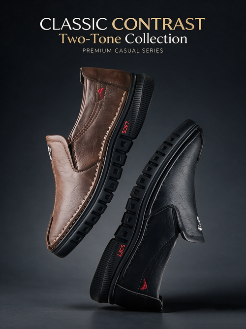 Men's soft soled business shoes are breathable, lightweight, and durable