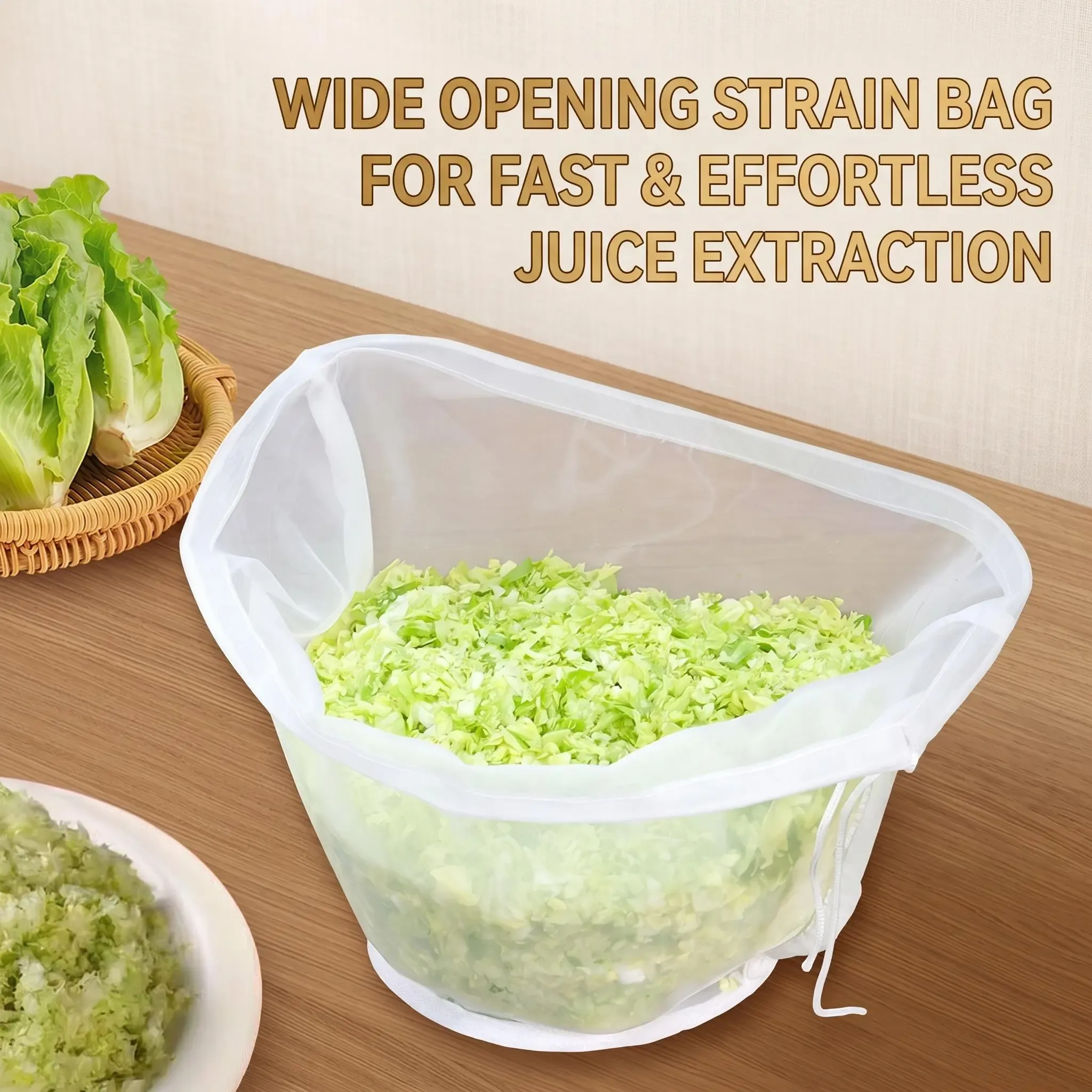 6PCS Bowl-Shaped Nylon Nut Milk Bag, Reusable Strainer Bags for Kunun Aya, Zobo, Juice, Yogurt, Cheesecloth Alternative