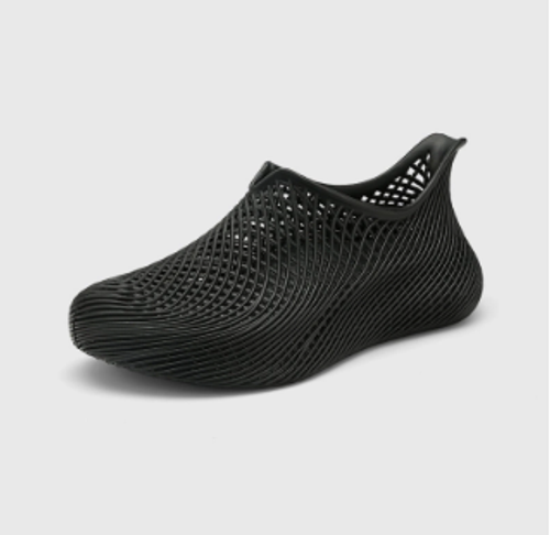 Simple & Premium Men's Summer New Mesh Holes Shoes, 3D Textured, Non-Slip, Breathable Outdoor Beach