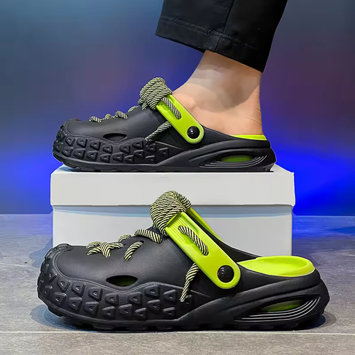 High Quality Summer New Men Fashion Cave Garden Shoes Comfortable Soft Sole Outdoor Indoor Anti-slip Beach Trend Slides Mules