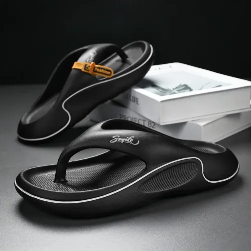 Men Platform Flip Flops Summer Thick Soft Sole EVA Slippers Outdoor Beach Sandals Anti-Slip Cloud Cushion Bathroom Slides Shoes
