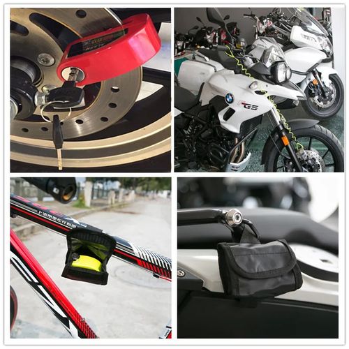 Motorcycle Alarm Lock Bike Security Anti-theft Lock Motorbike Mountain bike Disc Brake Lock