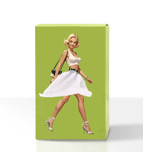 4-Piece Set (4 Colors) Creative Girl in Long Dress Style Tissue Box Covers – Cartoon Tissue Dispenser for Home, Office, and Car Decor & Storage
