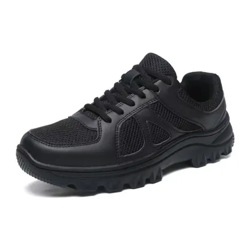 Men's Black Breathable Mesh Running Shoes Outdoor Casual Training Sneakers Fashionable