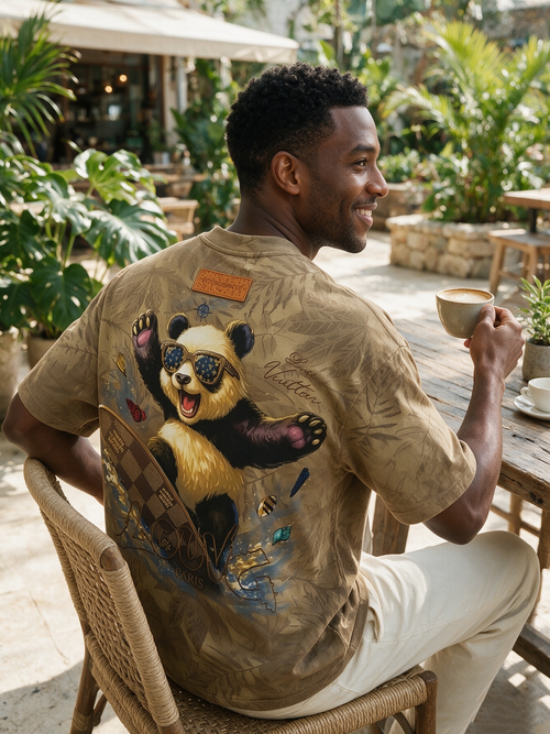 Panda Skateboard T-Shirt
