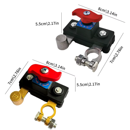 🔋Universal 12V 24V Car Battery Disconnect Switch Heavy Duty Negative Terminal Power Cut Off Isolator