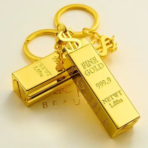 1 Pcs Ten Thousand Match Metal  Lighter Windproof High Value Gold Bar Shape Lighter Creative Personality Cool lighters Men Gifts