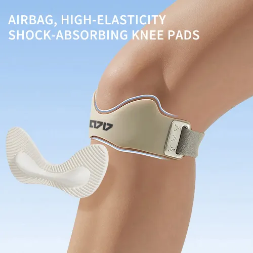 1PC 3D Air Cushion Knee Patellar Strap Silicone Pads For Basketball Football Running Sport Adjustable Knee Brace
