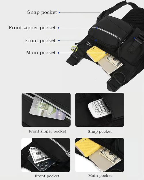 🔥Adjustable Zipper Multi-functional Tactical Chest Bag