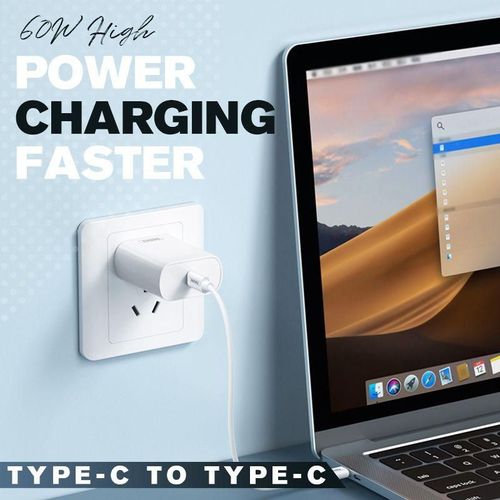 Portable multifunctional data cable storage box 60W fast charging 5 in 1