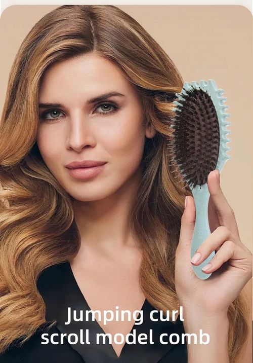 Curl Styling Tangled Boar Bristle Hair Comb Massage Comb Detangle Hair Styler Shaping Defining Salon Barber Styling Tool