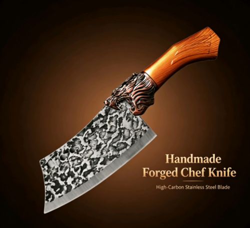 ⚔️ Dragon Head Heavy Duty Chopper Knife – Forged Stainless Steel, Rustproof & Break-Resistant – Best Price saller