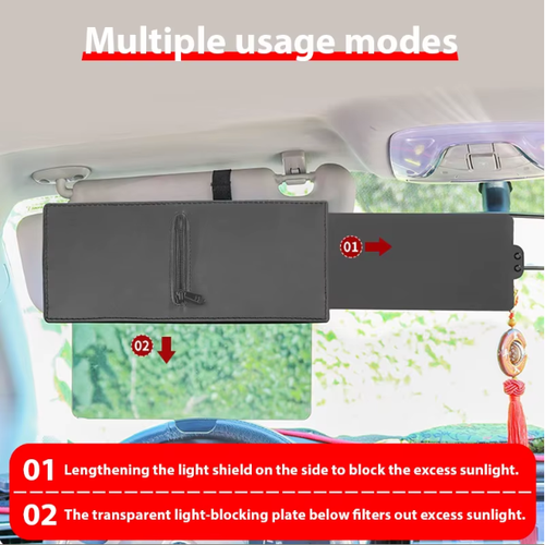 Car Sun Visor Extender Anti-glare Sun Blocker Portable Universal Car Sunshade UV Ray