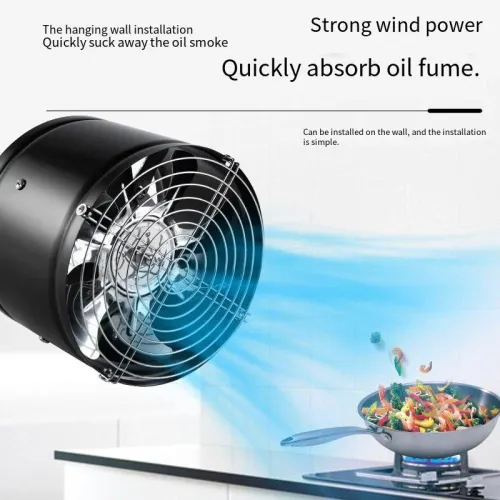 4 6 8Inch HighPower Kitchen Exhaust Fan（With Protective Mesh）
