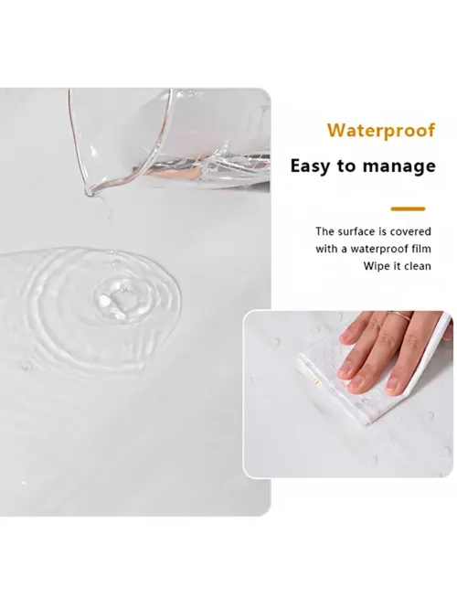 30x60cm 10pcs  Self Adhesive Marble Tiles Wall Stickers Waterproof PVC Floor Tile Sticker Living Room Bathroom Decor