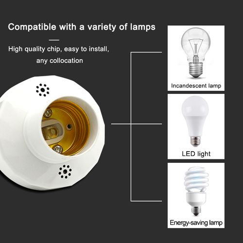 Motion Sensor Light Socket 2piece