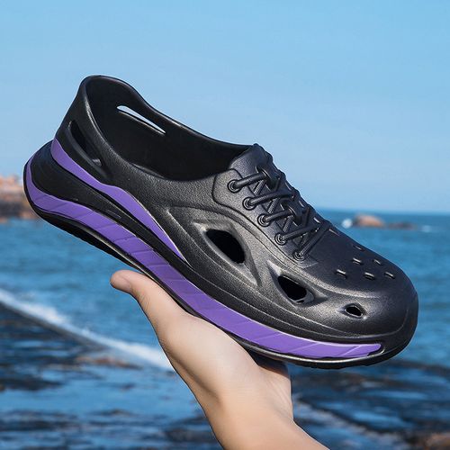 Men's thick-soled clogs—suitable for outdoor wear, non-slip, and odor-resistant.